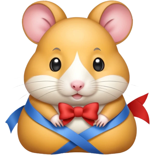 ribbon hamster emoji