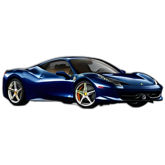 Dark Navy Blue 2011 Ferrari 458 Italia emoji