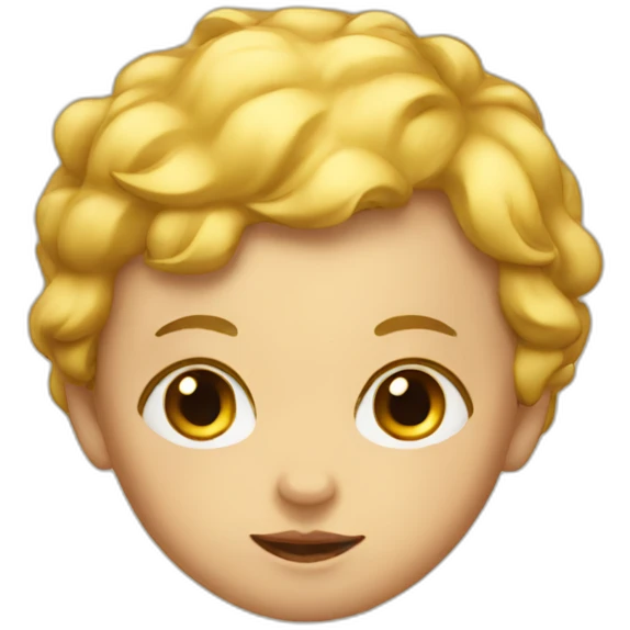Golden baby emoji