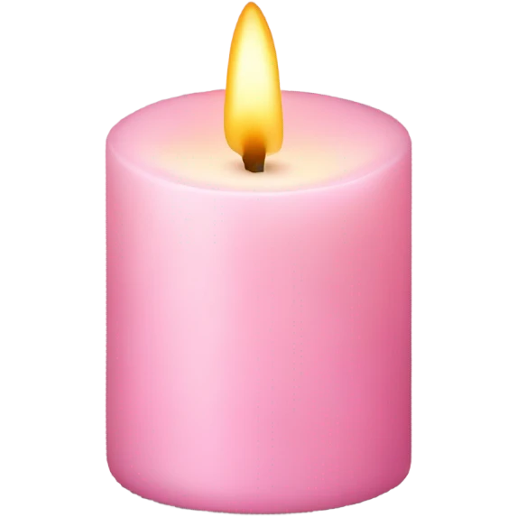 light pink candle emoji