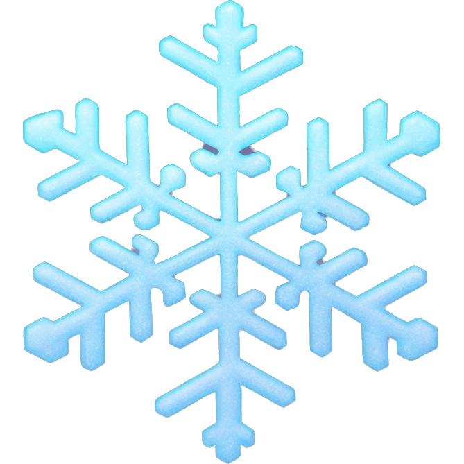 snowflake holographique emoji