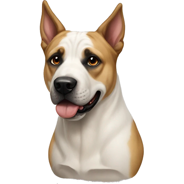 American bulldog cross German shepherd  emoji