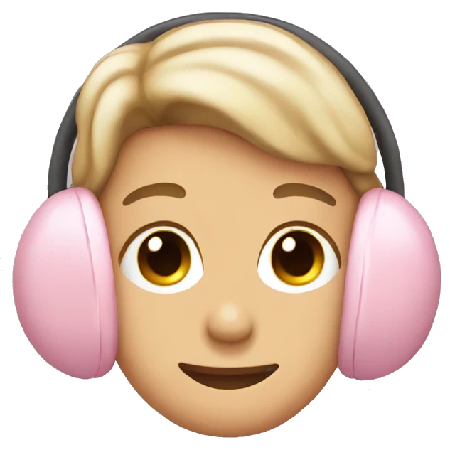 light pink ear muffs emoji