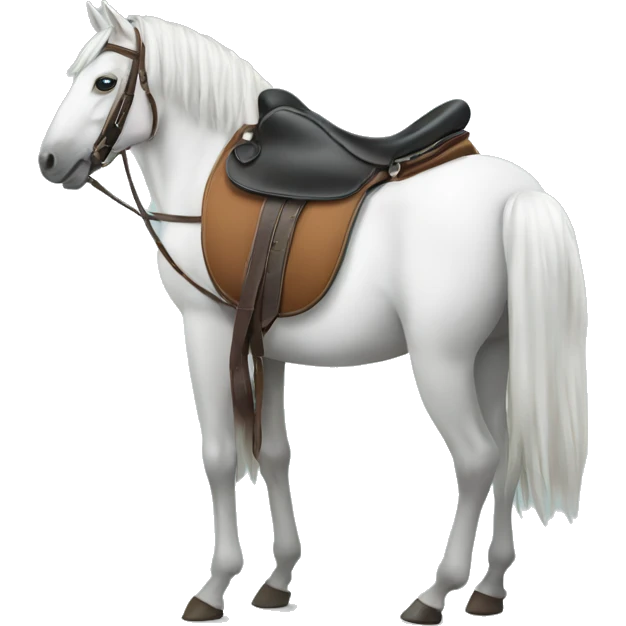 saddle seat horse with saddle  emoji
