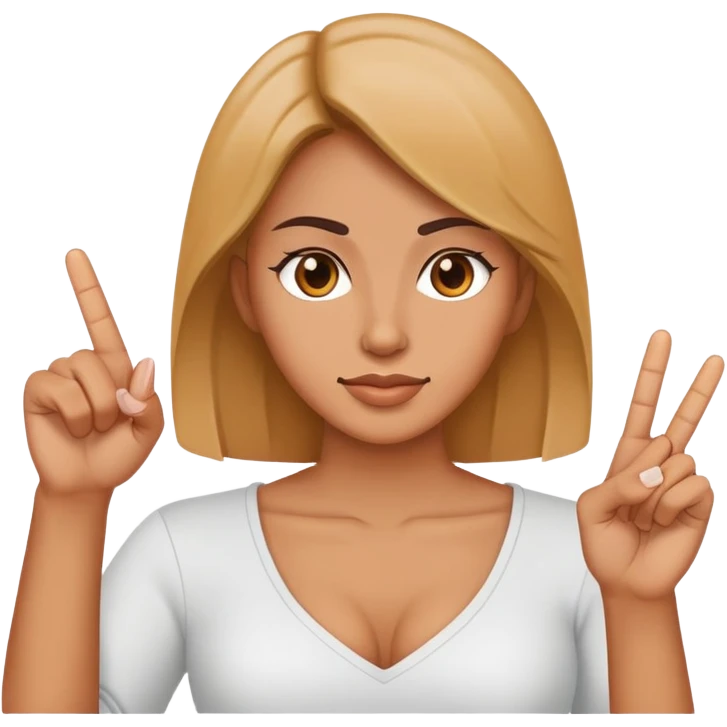 Woman emoji holding up the middle finger  emoji
