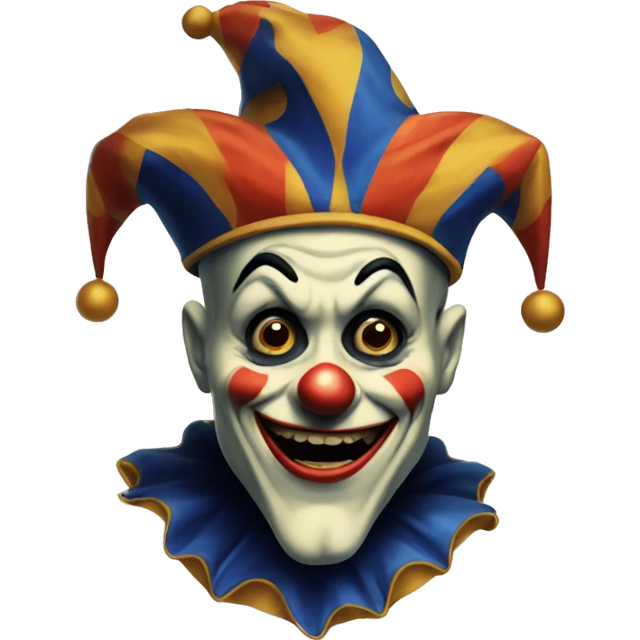 vintage scary jester  emoji