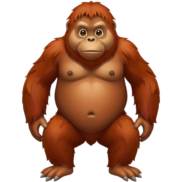 orangutan full body emoji