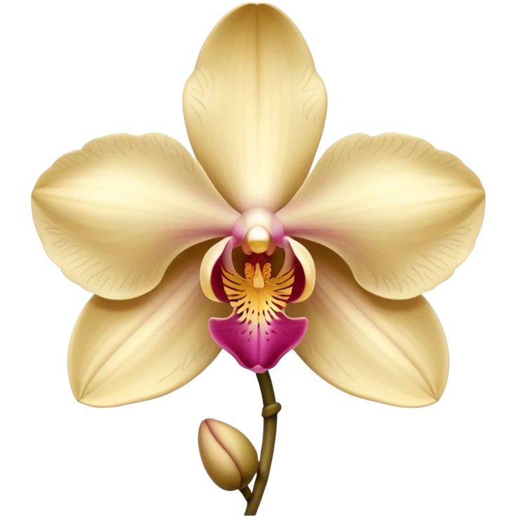 Beige orchid  emoji