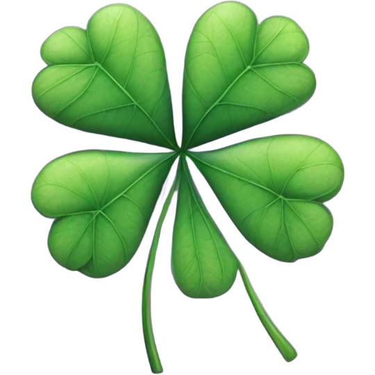 cosmic four leaf purple clover emoji