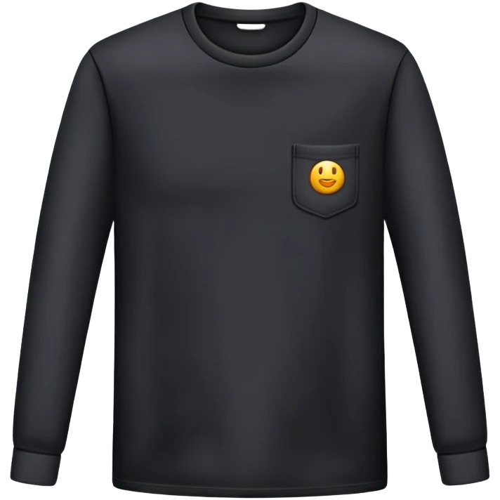 black long sleeve shirt emoji