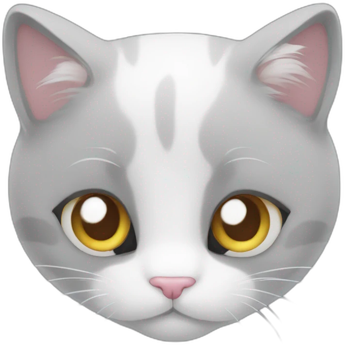 Cat with White heart emoji