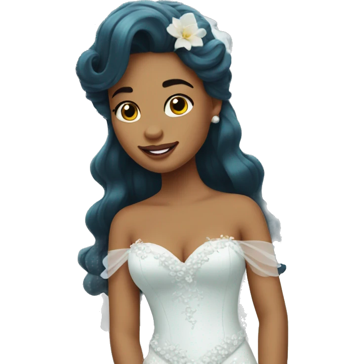 little mermaid bride emoji