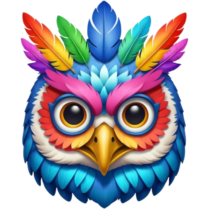 Cabeza de búho EDC festival  emoji