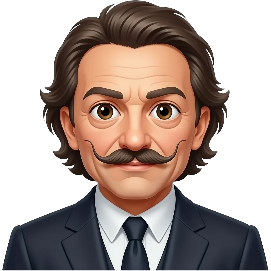 korochan con apariencia de salvador dali emoji