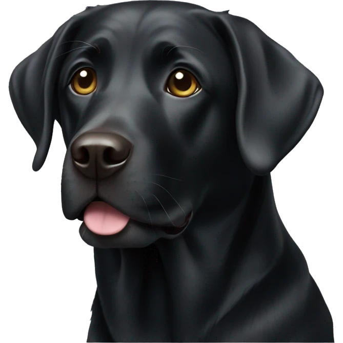 Black Labrador  emoji