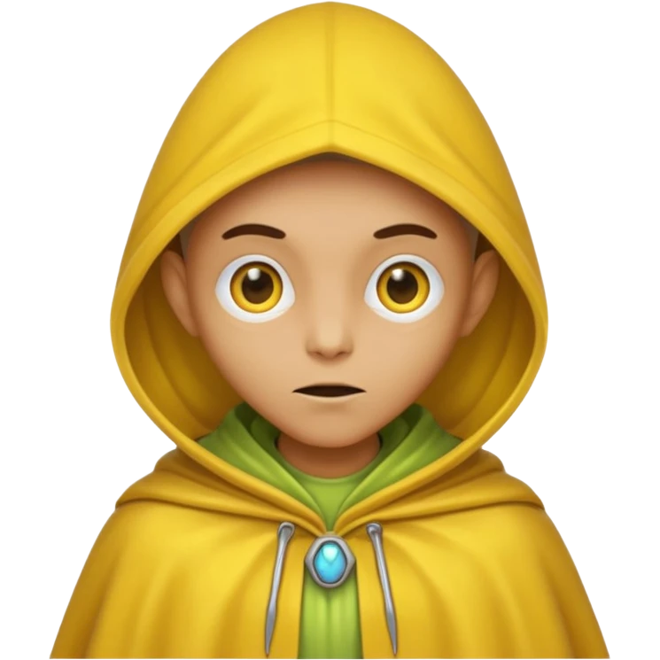 alien with yellow cloak emoji