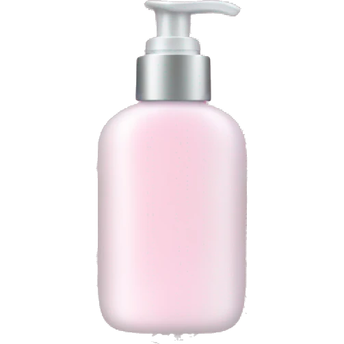Light pink lotion bottle with christmas snowflake pattern emoji
