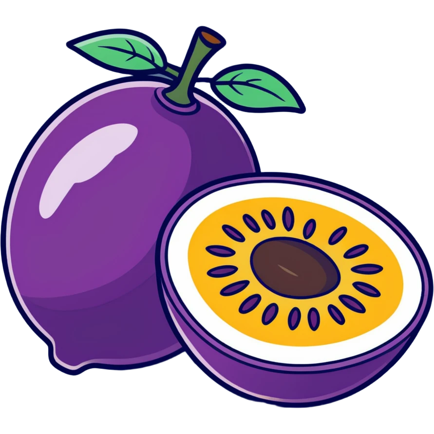 Passion fruit emoji
