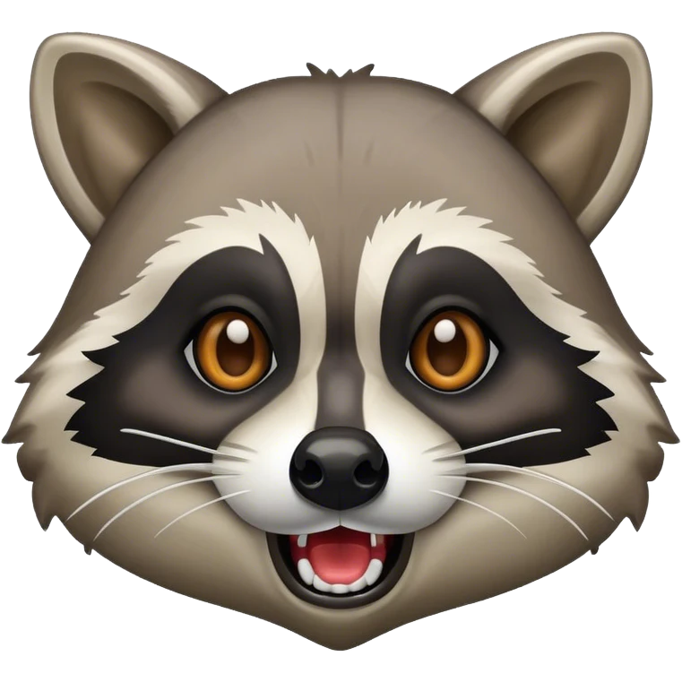 Raccoon barfing emoji