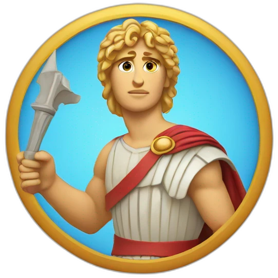 alexander the great holding something emoji