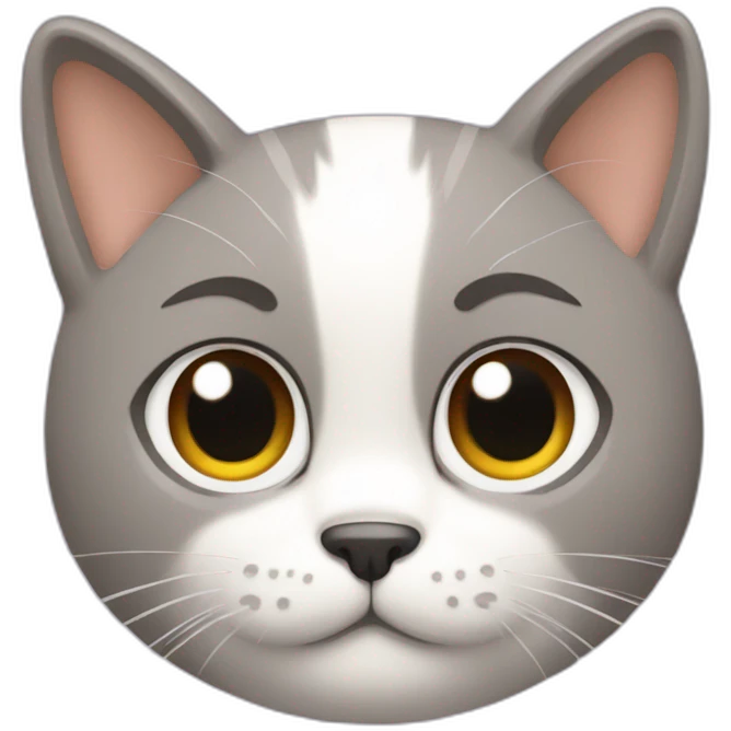 Chico con pelo blanco con orejas de Gato  emoji