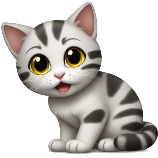 Baby cat begging emoji