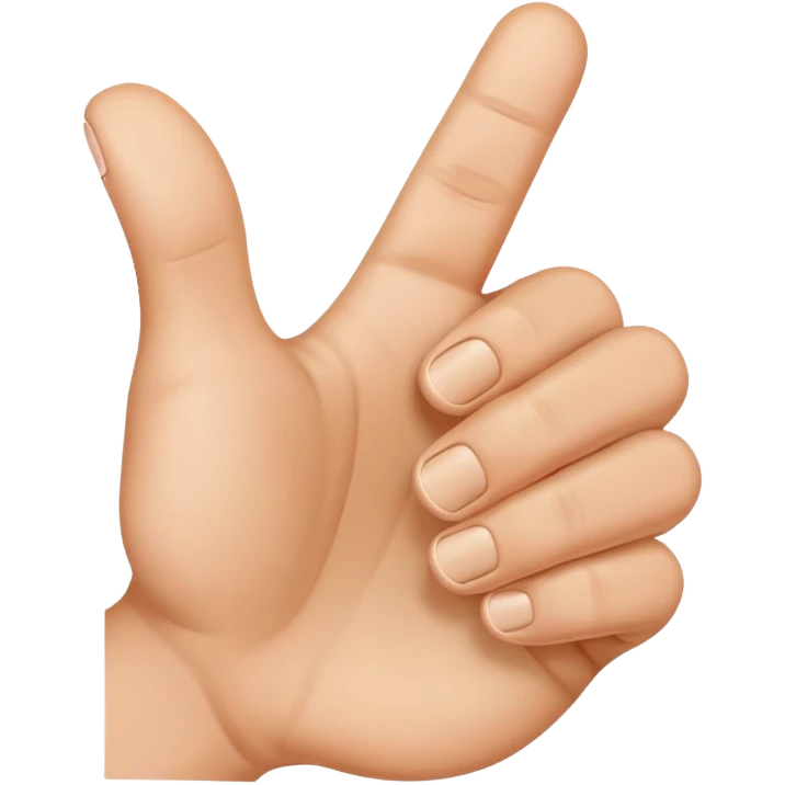Thumbs up and fingers pointing emoji