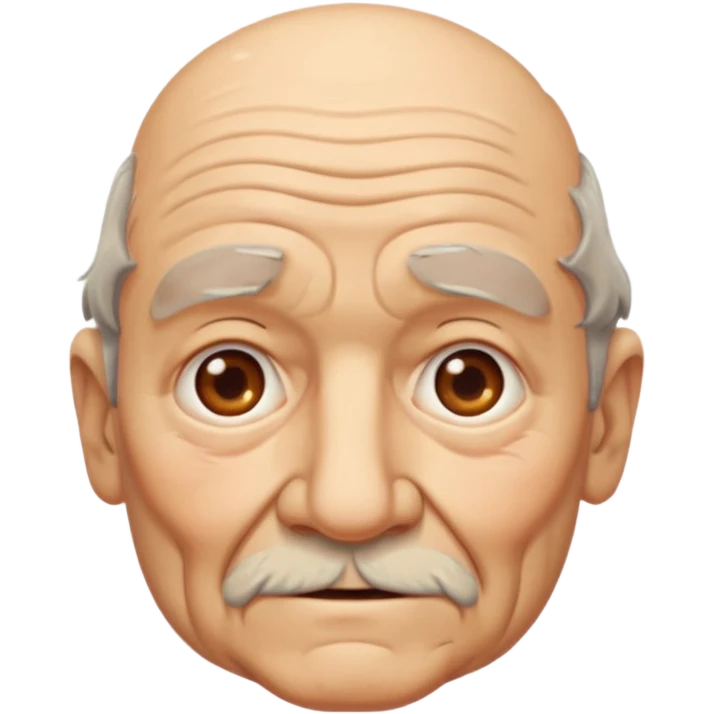only Grandpa face  emoji