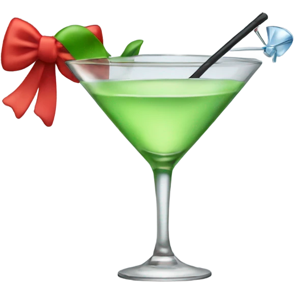 Martini and bow emoji