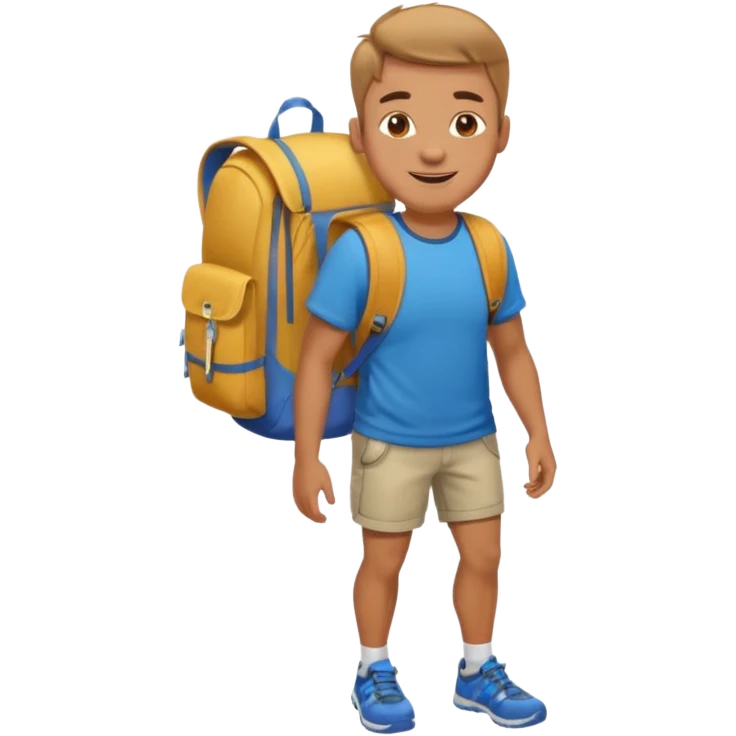 create a emoji for my male friend who is going back home for one month vacation emoji