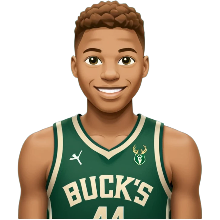 giannis smiling Bucks number 34 emoji