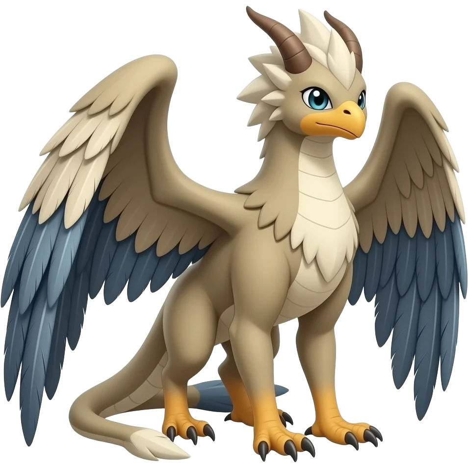 Chimera-Griffin-Gryphon-Silvally-Trico-hybrid-animal, full body emoji