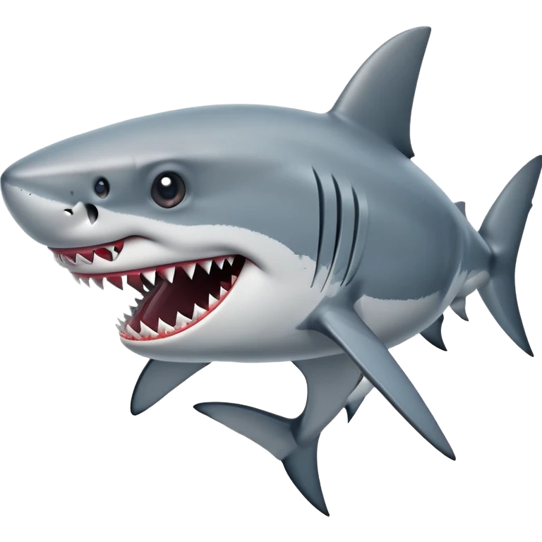 A shark with foot emoji