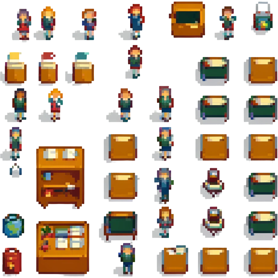 A group of school children finding Squid Game business cards in their school emoji