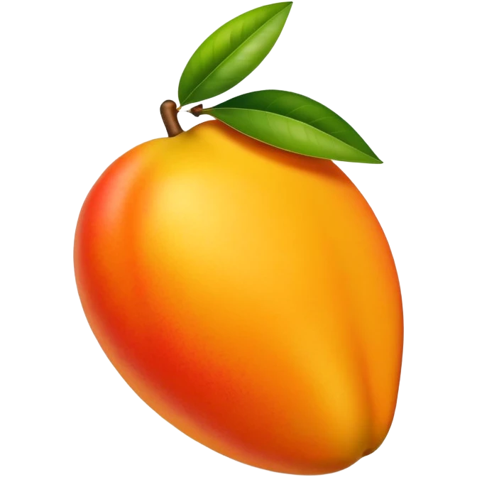 A mango running away emoji