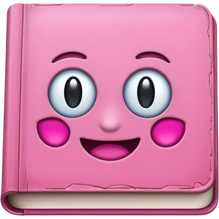 Pink book emoji