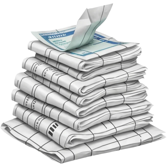 Stack of receipts emoji