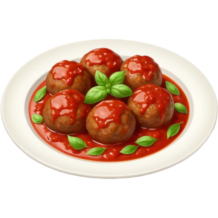 a plate of meatballs emoji