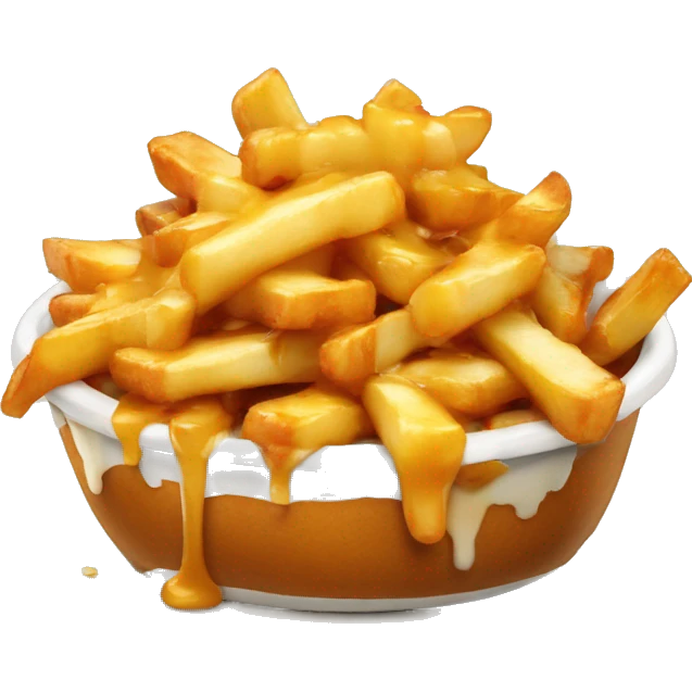 Poutine qui mange une poutine emoji
