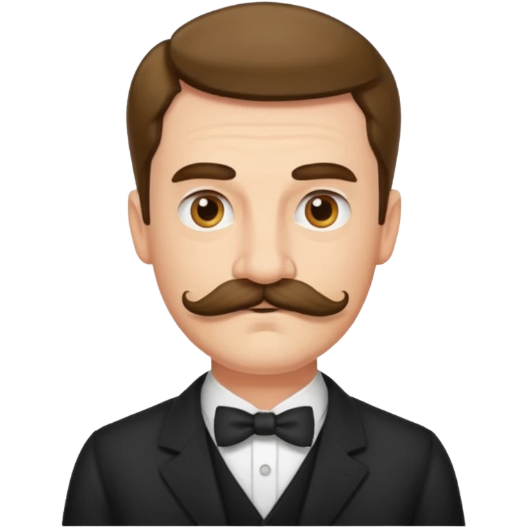 un uomo baffuto spocchioso emoji