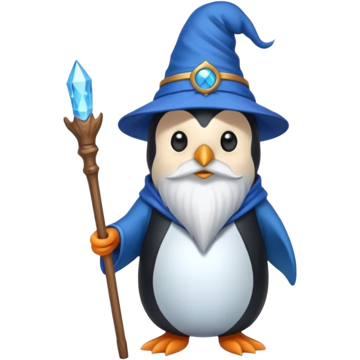 Penguin Wizard emoji