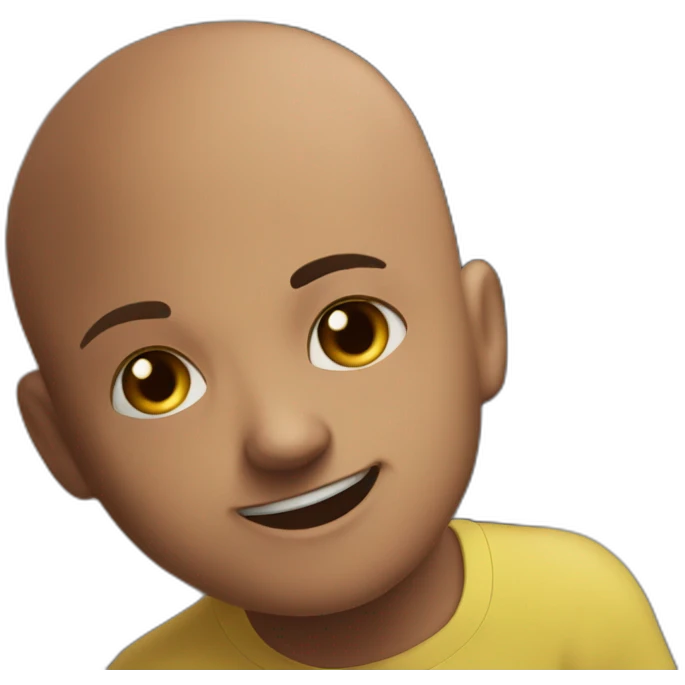"bald boy smiles meme horror" emoji