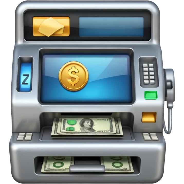 make a cash mashine 4k realistic emoji