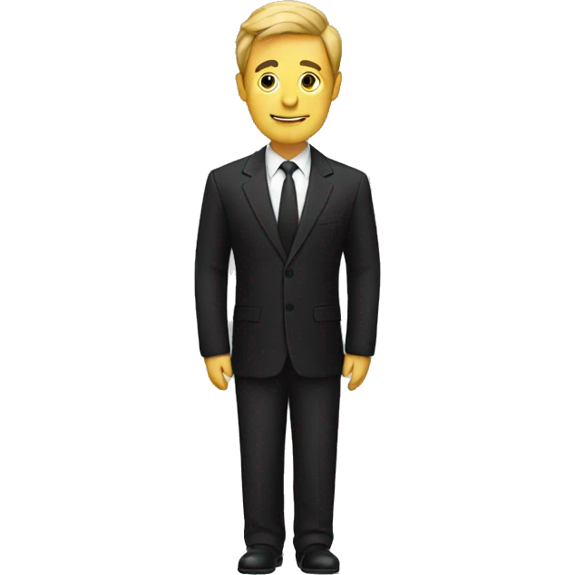 Man in a Black Suit emoji