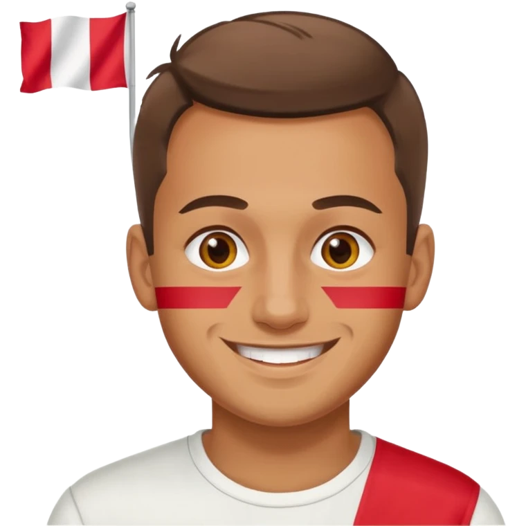 realistick polish man with poland flag emoji