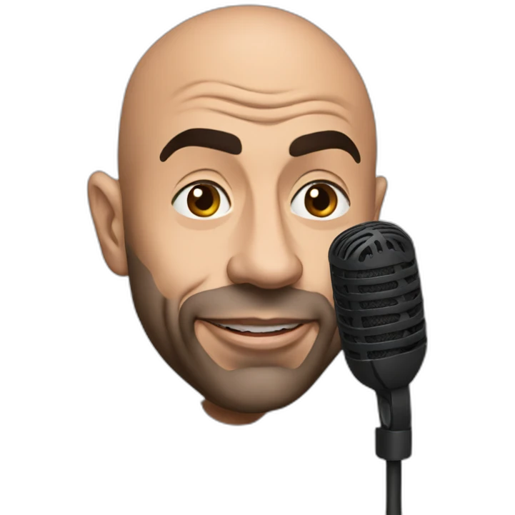 Joe rogan with mic emoji