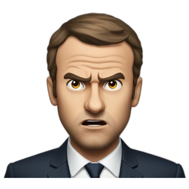 Macron angry emoji