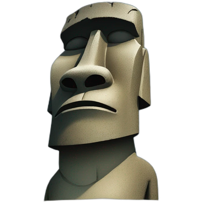 easter island moai emoji