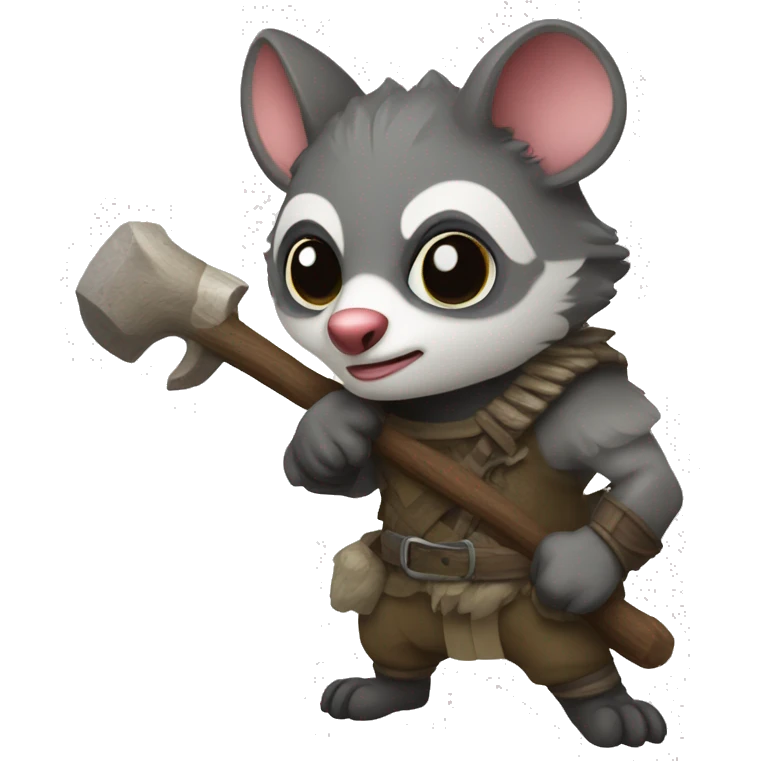 Forest warrior opposum emoji