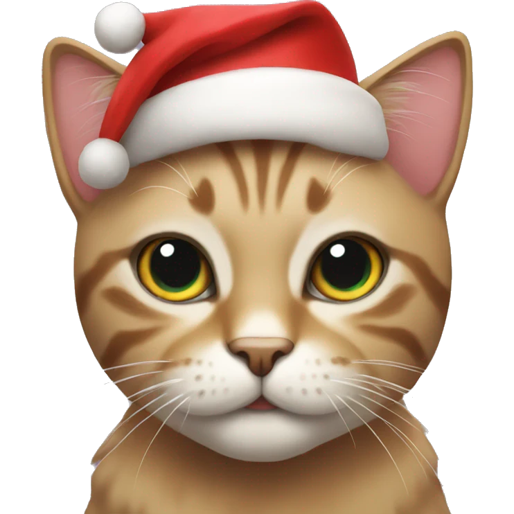 Christmas cat emoji